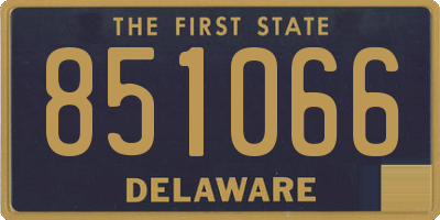 DE license plate 851066