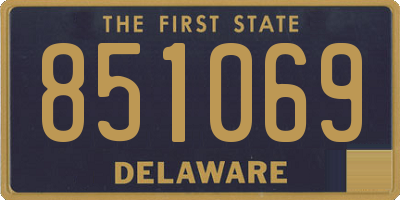 DE license plate 851069