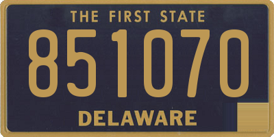 DE license plate 851070