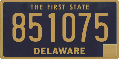 DE license plate 851075