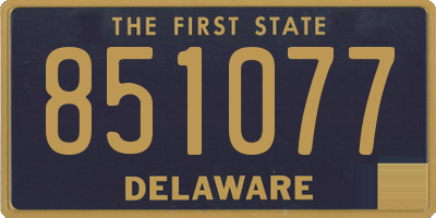 DE license plate 851077