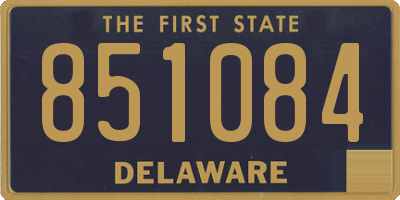 DE license plate 851084