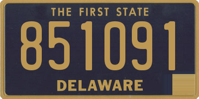 DE license plate 851091
