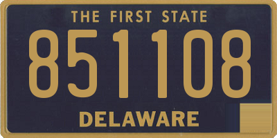 DE license plate 851108