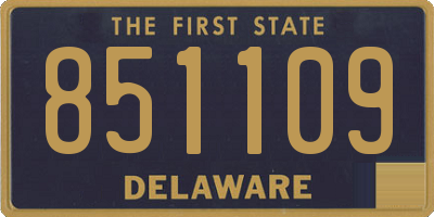 DE license plate 851109