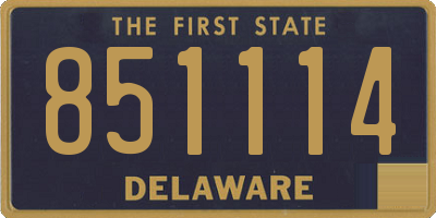 DE license plate 851114