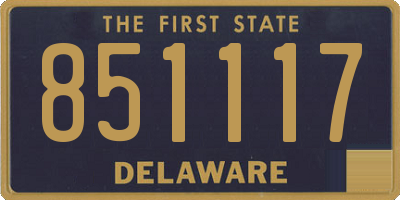DE license plate 851117