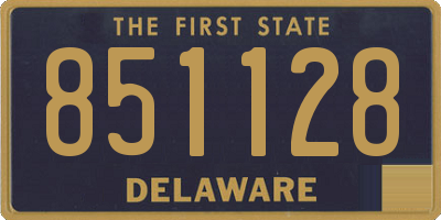 DE license plate 851128