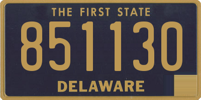 DE license plate 851130