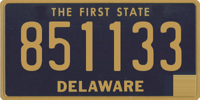 DE license plate 851133