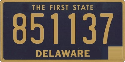 DE license plate 851137