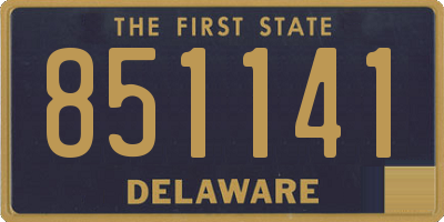 DE license plate 851141