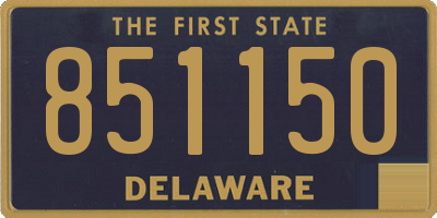 DE license plate 851150