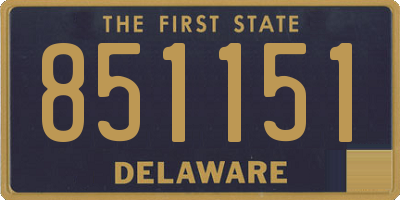 DE license plate 851151