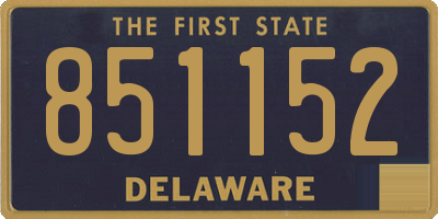 DE license plate 851152