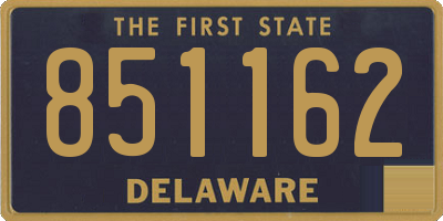 DE license plate 851162