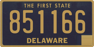 DE license plate 851166