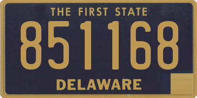 DE license plate 851168