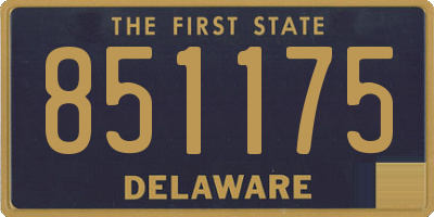 DE license plate 851175