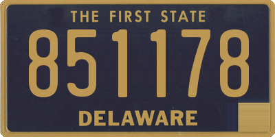 DE license plate 851178