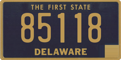 DE license plate 85118