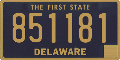 DE license plate 851181