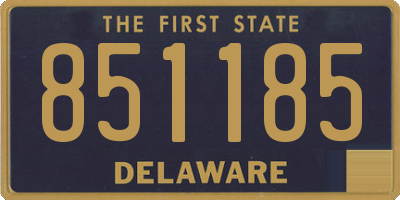 DE license plate 851185