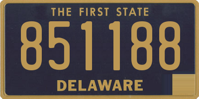 DE license plate 851188