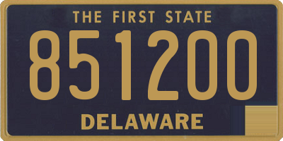 DE license plate 851200