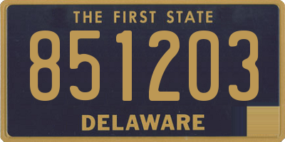DE license plate 851203