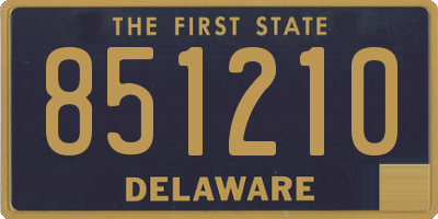 DE license plate 851210