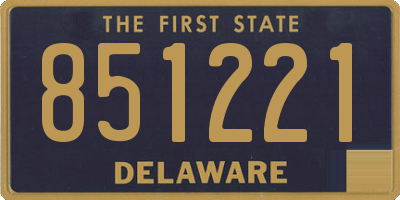 DE license plate 851221