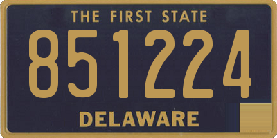 DE license plate 851224