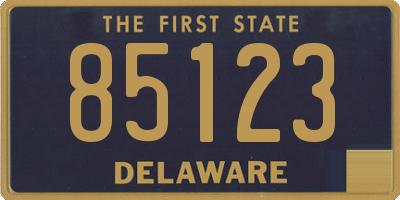 DE license plate 85123