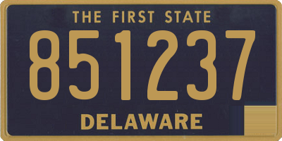 DE license plate 851237