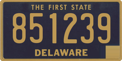 DE license plate 851239
