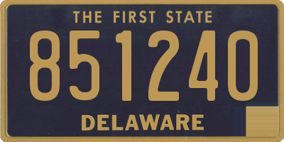 DE license plate 851240