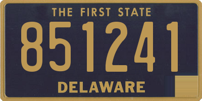 DE license plate 851241