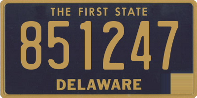 DE license plate 851247
