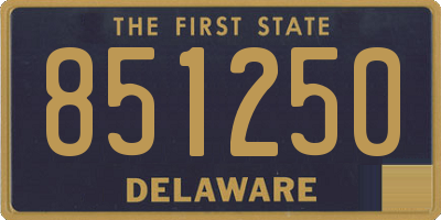 DE license plate 851250