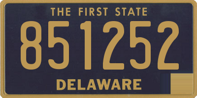 DE license plate 851252