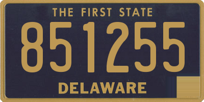 DE license plate 851255
