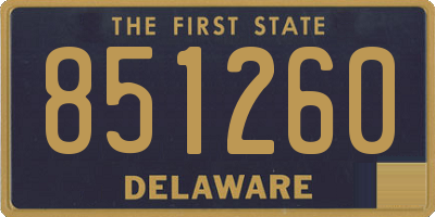 DE license plate 851260