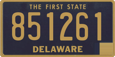 DE license plate 851261