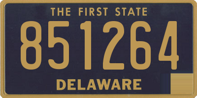 DE license plate 851264