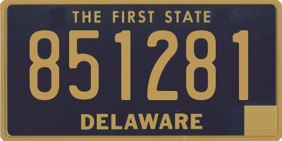 DE license plate 851281