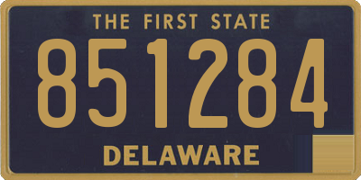 DE license plate 851284