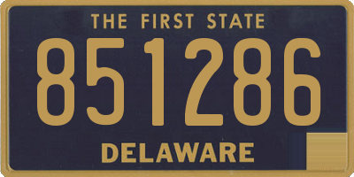 DE license plate 851286