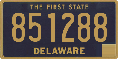 DE license plate 851288