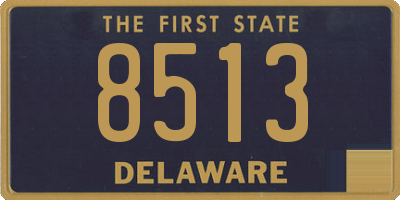 DE license plate 8513